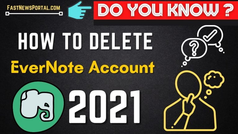 how to delete evernote account